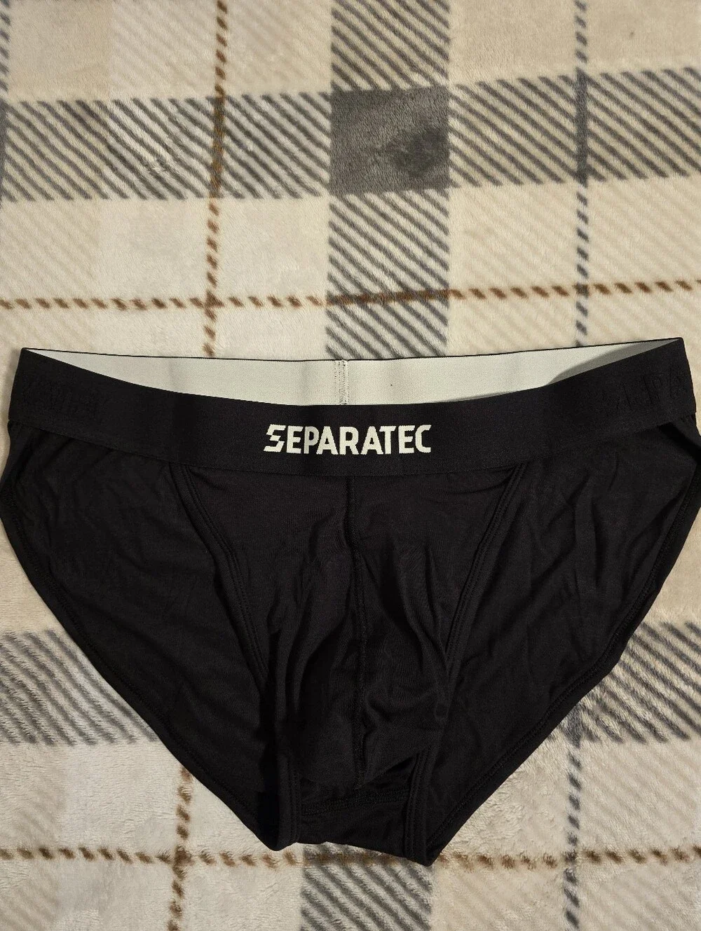 SEPARATEC Black Bikini Briefs with Logo
